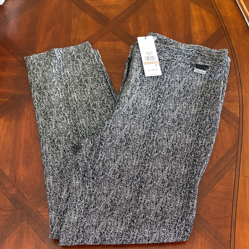 Calvin Klein black Knit Pants size 12 new